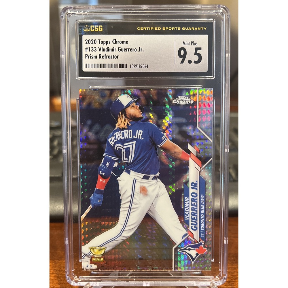 2020 TOPPS‎ CHROME #133 VLADIMIR GUERRERO JR PRISM REFRACTOR CSG💎 MINT 9.5
